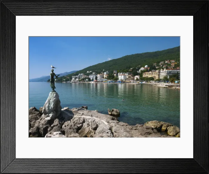 Framed Print : Opatija, Kvarner Gulf, Croatia, Adriatic, Europe Framed Print : Opatija, Kvarner Gulf, Croatia, Adriatic, Europe