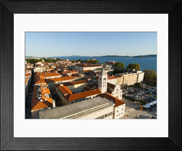 Framed Print : City view, Zadar, Zadar county, Dalmatia region, Croatia, Europe Framed Print : City view, Zadar, Zadar county, Dalmatia region, Croatia, Europe