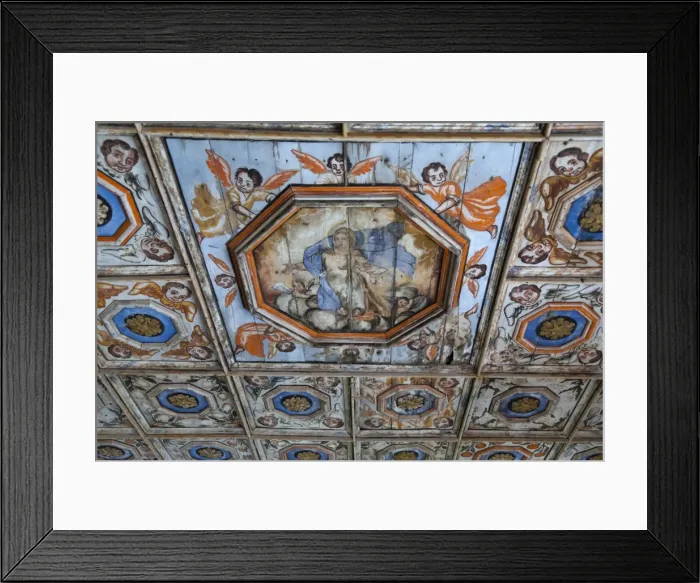 Framed Print : Ceiling of Gothic church, Chapel of Our Lady of the Rocks, Beram, Istria, Croatia, Europe Framed Print : Ceiling of Gothic church, Chapel of Our Lady of the Rocks, Beram, Istria, Croatia, Europe