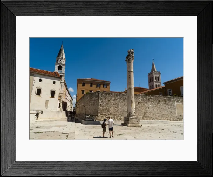 Framed Print : The Forum, Zadar, Zadar county, Dalmatia region, Croatia, Europe Framed Print : The Forum, Zadar, Zadar county, Dalmatia region, Croatia, Europe