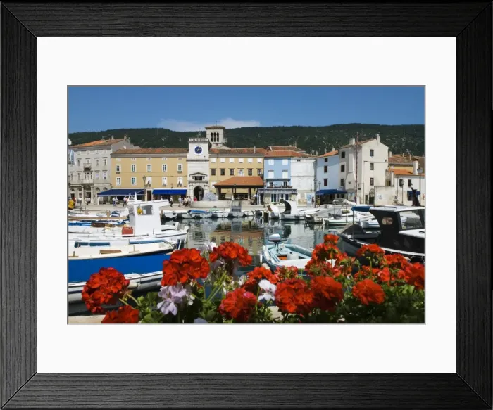 Framed Print : Harbour and clock tower, Cres Town, Cres Island, Kvarner Gulf, Croatia, Adriatic, Europe Framed Print : Harbour and clock tower, Cres Town, Cres Island, Kvarner Gulf, Croatia, Adriatic, Europe