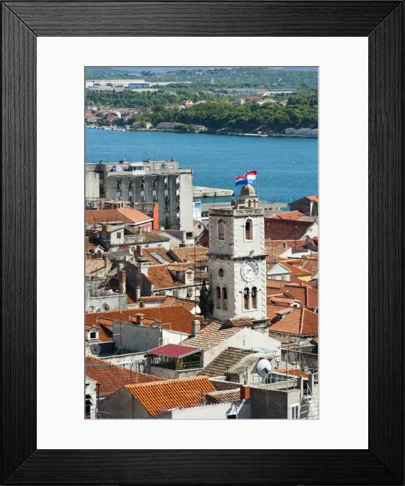 Framed Print : Town of Sibenik, Dalmatia region, Croatia, Europe Framed Print : Town of Sibenik, Dalmatia region, Croatia, Europe