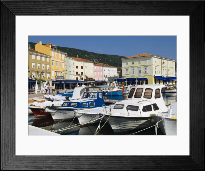 Framed Print : The harbour, Cres Town, Cres Island, Kvarner Gulf, Croatia, Adriatic, Europe Framed Print : The harbour, Cres Town, Cres Island, Kvarner Gulf, Croatia, Adriatic, Europe