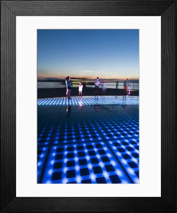 Framed Print : Pozdrav Zuncu (Sun Salutation) monument by architect Nikola Basic, Zadar, Zadar county, Dalmatia region, Croatia, Europe Framed Print : Pozdrav Zuncu (Sun Salutation) monument by architect Nikola Basic, Zadar, Zadar county, Dalmatia region, Croatia, Europe
