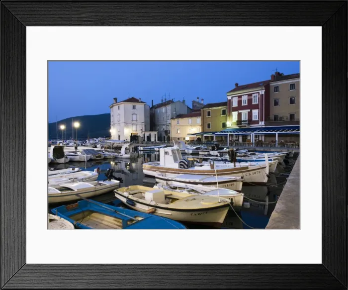 Framed Print : The harbour at dawn, Cres Town, Cres Island, Kvarner Gulf, Croatia, Adriatic, Europe Framed Print : The harbour at dawn, Cres Town, Cres Island, Kvarner Gulf, Croatia, Adriatic, Europe