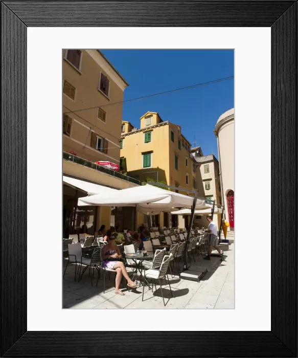 Framed Print : Square, Sibenik, Dalmatia region, Croatia, Europe Framed Print : Square, Sibenik, Dalmatia region, Croatia, Europe
