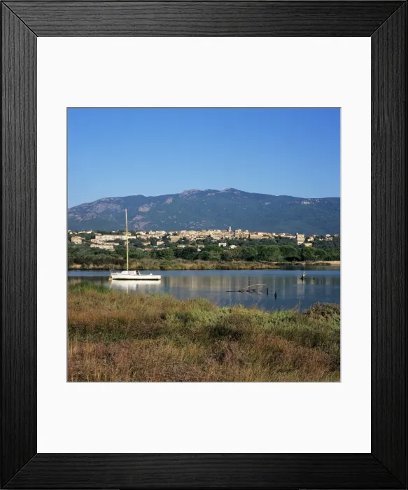 Framed Print : View over to the old town, Porto Vecchio, South East Corsica, Corsica, France, Mediterranean, Europe Framed Print : View over to the old town, Porto Vecchio, South East Corsica, Corsica, France, Mediterranean, Europe