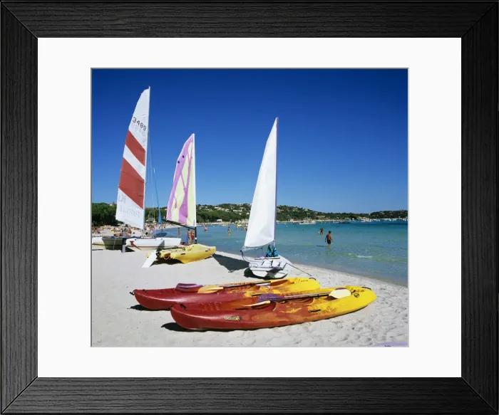 Framed Print : Watersports on beach, Plage de Santa Giulia, southeast coast, Corsica, France, Mediterranean, Europe Framed Print : Watersports on beach, Plage de Santa Giulia, southeast coast, Corsica, France, Mediterranean, Europe