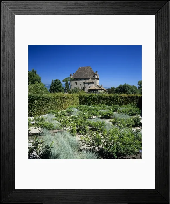 Framed Print : The Chateau and Jardin des Cinq Sens (Garden of the Five Senses), Yvoire, Lake Geneva (Lac Leman), Rhone Alpes, France, Europe Framed Print : The Chateau and Jardin des Cinq Sens (Garden of the Five Senses), Yvoire, Lake Geneva (Lac Leman), Rhone Alpes, France, Europe
