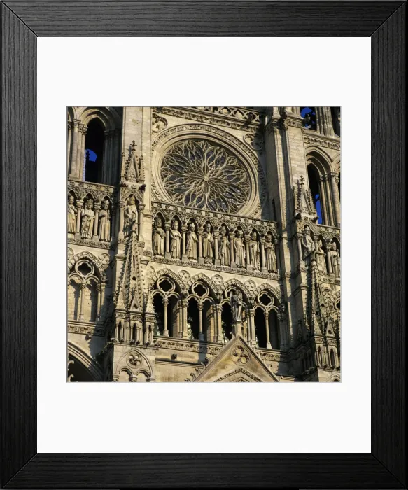 Framed Print : Detail of west front, Notre Dame Cathedral, UNESCO World Heritage Site, Amiens, Picardy, France, Europe Framed Print : Detail of west front, Notre Dame Cathedral, UNESCO World Heritage Site, Amiens, Picardy, France, Europe