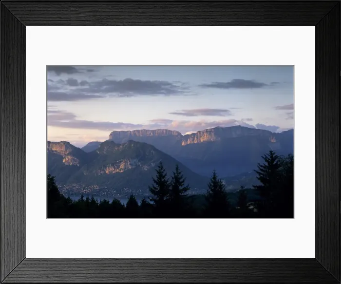 Framed Print : Sunset over mountains above Lake Annecy, Lake Annecy, Rhone Alpes, France, Europe Framed Print : Sunset over mountains above Lake Annecy, Lake Annecy, Rhone Alpes, France, Europe