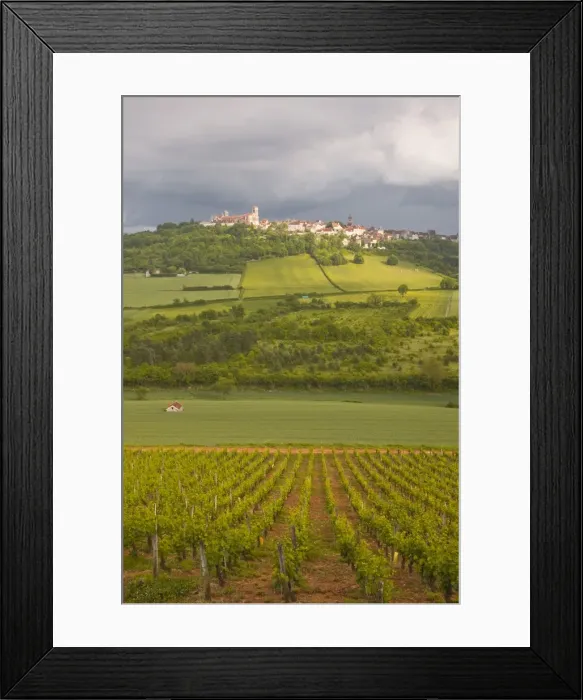 Framed Print : Vezelay, Burgundy, France, Europe