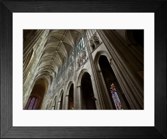 Framed Print : Looking up at the roof of the nave in St. Gatien cathedral, Tours, Indre-et-Loire, Loire Valley, Centre, France, Europe Framed Print : Looking up at the roof of the nave in St. Gatien cathedral, Tours, Indre-et-Loire, Loire Valley, Centre, France, Europe