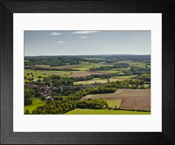 Framed Print : Looking over the landscape of Burgundy and the village of Saint Pere from Vezelay, Burgundy, France, Europe Framed Print : Looking over the landscape of Burgundy and the village of Saint Pere from Vezelay, Burgundy, France, Europe