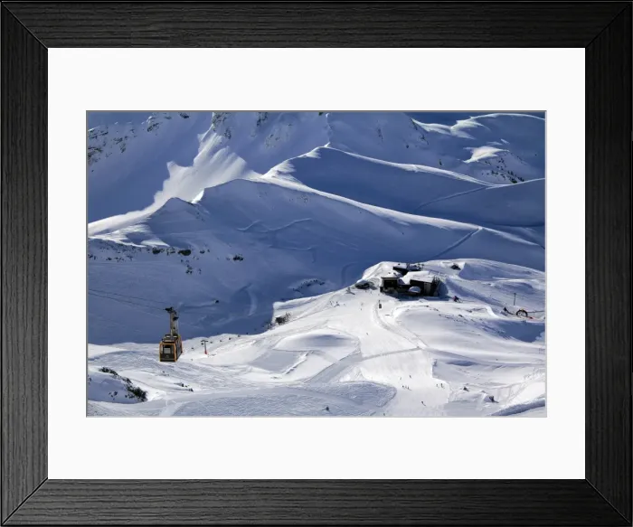 Framed Print : Nebelhorn cable car and Allgau Alps near Oberstdorf, Bavaria, Germany, Europe Framed Print : Nebelhorn cable car and Allgau Alps near Oberstdorf, Bavaria, Germany, Europe