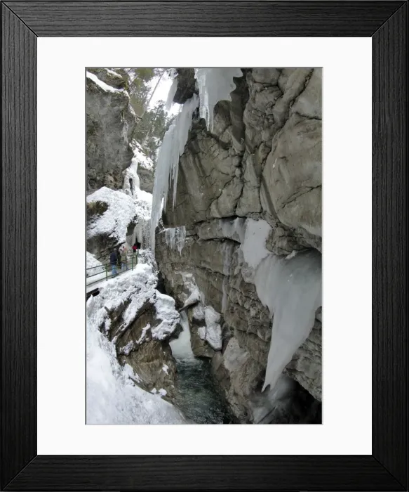 Framed Print : Canyon Breitachklamm in winter, Oberstdorf, Allgau Alps, Bavaria, Germany, Europe Framed Print : Canyon Breitachklamm in winter, Oberstdorf, Allgau Alps, Bavaria, Germany, Europe