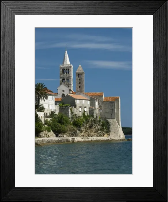 Framed Print : View of old town and campaniles, Rab Town, Rab Island, Kvarner Gulf, Croatia, Adriatic, Europe Framed Print : View of old town and campaniles, Rab Town, Rab Island, Kvarner Gulf, Croatia, Adriatic, Europe