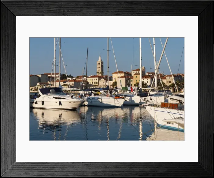 Framed Print : View over old town and Marina, Rab Town, Rab Island, Kvarner Gulf, Croatia, Adriatic, Europe Framed Print : View over old town and Marina, Rab Town, Rab Island, Kvarner Gulf, Croatia, Adriatic, Europe