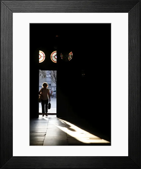 Framed Print : Walking into St. Sulpice basilica, Paris, France, Europe Framed Print : Walking into St. Sulpice basilica, Paris, France, Europe