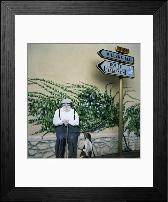 Framed Print : Wall art, near Reims, Champagne, France, Europe Framed Print : Wall art, near Reims, Champagne, France, Europe