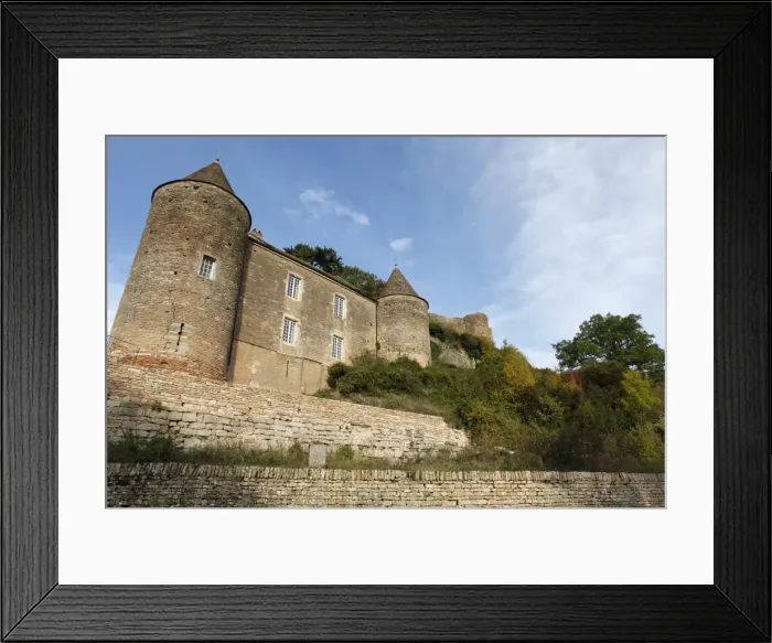 Framed Print : Brancion castle, Brancion, Saone-et-Loire, Burgundy, France, Europe