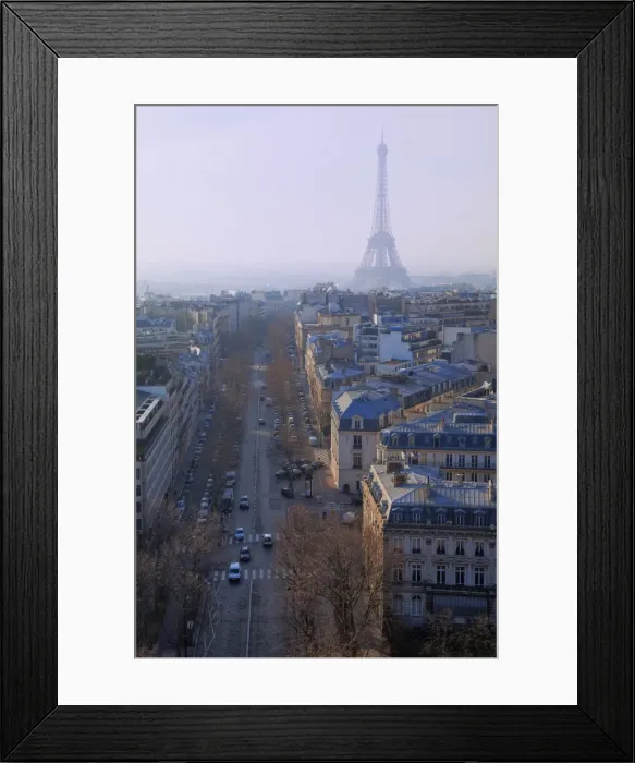 Framed Print : The Eiffel Tower from the Arc de Triomphe, Paris, France, Europe Framed Print : The Eiffel Tower from the Arc de Triomphe, Paris, France, Europe