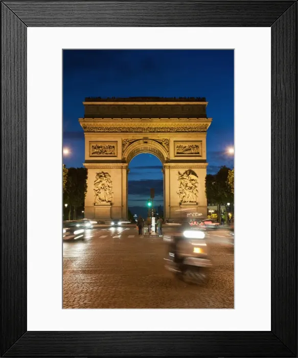 Framed Print : Traffic around Arc de Triomphe, Avenue des Champs Elysees, Paris, France, Europe Framed Print : Traffic around Arc de Triomphe, Avenue des Champs Elysees, Paris, France, Europe
