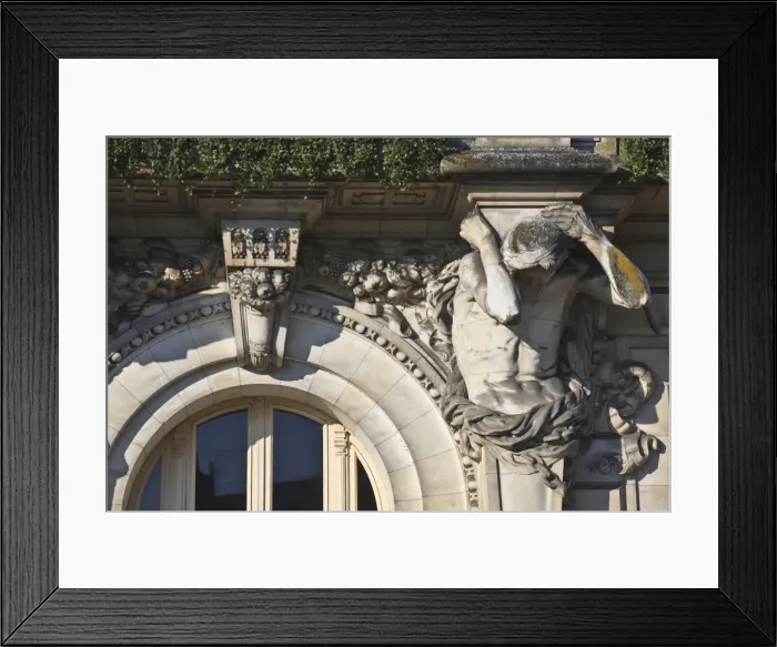 Framed Print : One of the four Atlantes on the hotel de ville (town hall), Tours, France, Europe Framed Print : One of the four Atlantes on the hotel de ville (town hall), Tours, France, Europe