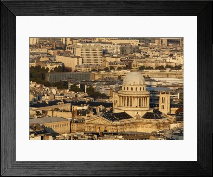 Framed Print : Aerial view of Paris around the Pantheon, Paris, France, Europe Framed Print : Aerial view of Paris around the Pantheon, Paris, France, Europe