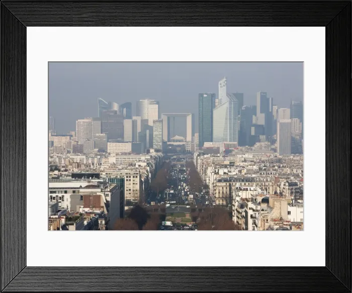 Framed Print : La Defense from the Arc de Triomphe, Paris, France, Europe Framed Print : La Defense from the Arc de Triomphe, Paris, France, Europe