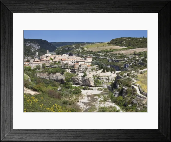 Framed Print : A view of Minerve, Languedoc-Roussillon, France, Europe Framed Print : A view of Minerve, Languedoc-Roussillon, France, Europe