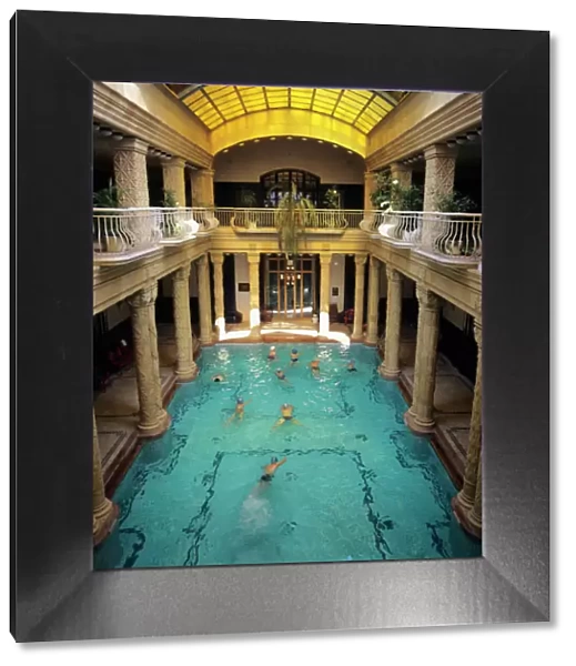 Indoor baths at the Gellert Hotel, Budapest, Hungary, Europe