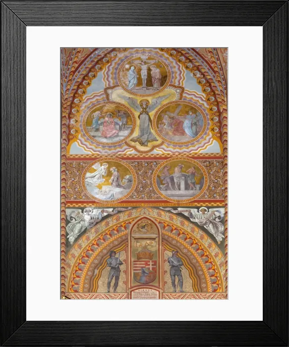 Framed Print : Frescoes decorating interior of Matthias Church (Matyas-Templom), UNESCO World Heritage Site, Buda, Budapest, Hungary, Europe Framed Print : Frescoes decorating interior of Matthias Church (Matyas-Templom), UNESCO World Heritage Site, Buda, Budapest, Hungary, Europe