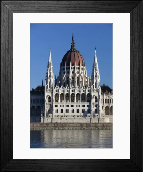 Framed Print : The Parliament (Orszaghaz) across River Danube, UNESCO World Heritage Site, Budapest, Hungary, Europe