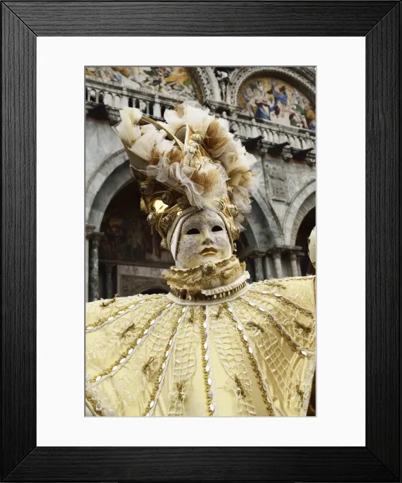 Framed Print : Masked figure in costume at the 2012 Carnival, Venice, Veneto, Italy, Europe Framed Print : Masked figure in costume at the 2012 Carnival, Venice, Veneto, Italy, Europe