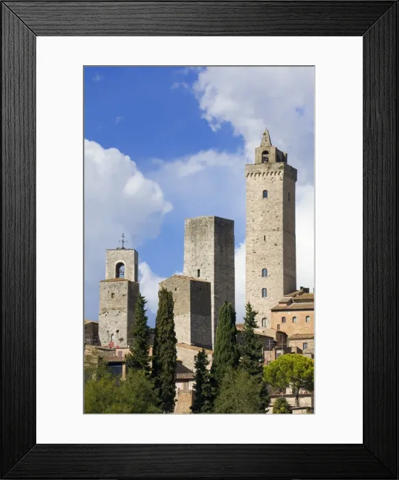 Framed Print : Towers of San Gimignano, UNESCO World Heritage Site, Tuscany, Italy, Europe Framed Print : Towers of San Gimignano, UNESCO World Heritage Site, Tuscany, Italy, Europe