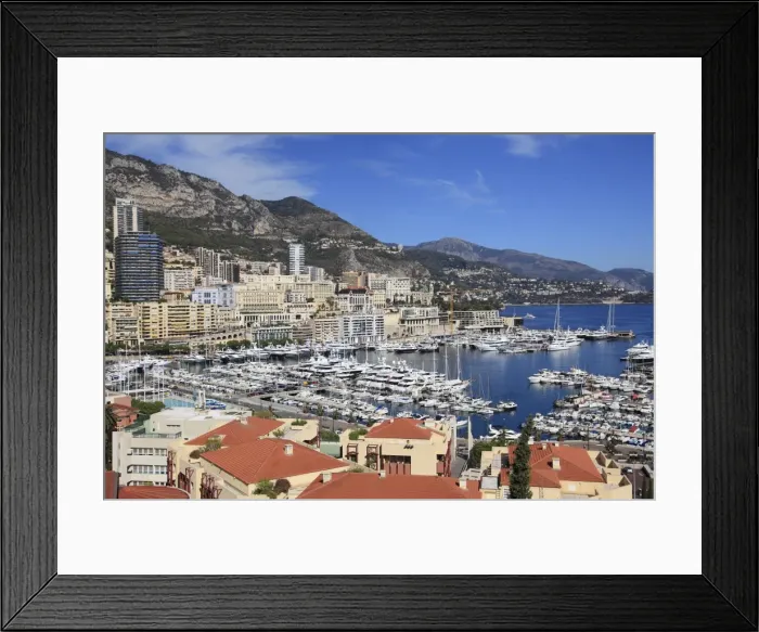 Framed Print : Port Hercule, Monte Carlo, Monaco, Cote d Azur, Mediterranean, Europe Framed Print : Port Hercule, Monte Carlo, Monaco, Cote d Azur, Mediterranean, Europe