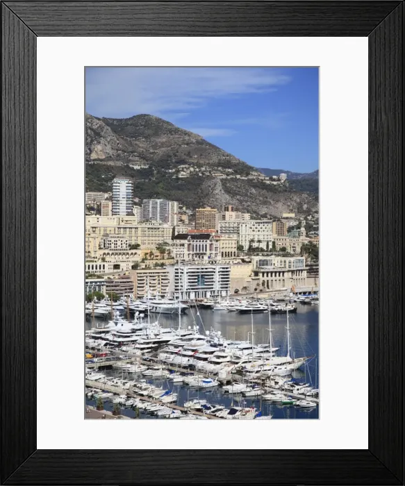 Framed Print : Port Hercule, Harbor, Monte Carlo, Monaco, Cote d Azur, Mediterranean, Europe Framed Print : Port Hercule, Harbor, Monte Carlo, Monaco, Cote d Azur, Mediterranean, Europe