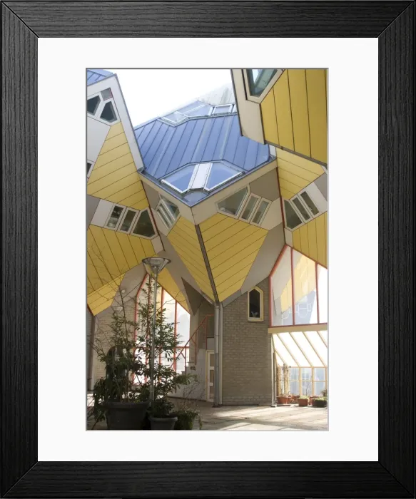 Framed Print : Cubic House (Kubuswoningen), designed by Piet Blom, Rotterdam, Netherlands, Europe Framed Print : Cubic House (Kubuswoningen), designed by Piet Blom, Rotterdam, Netherlands, Europe