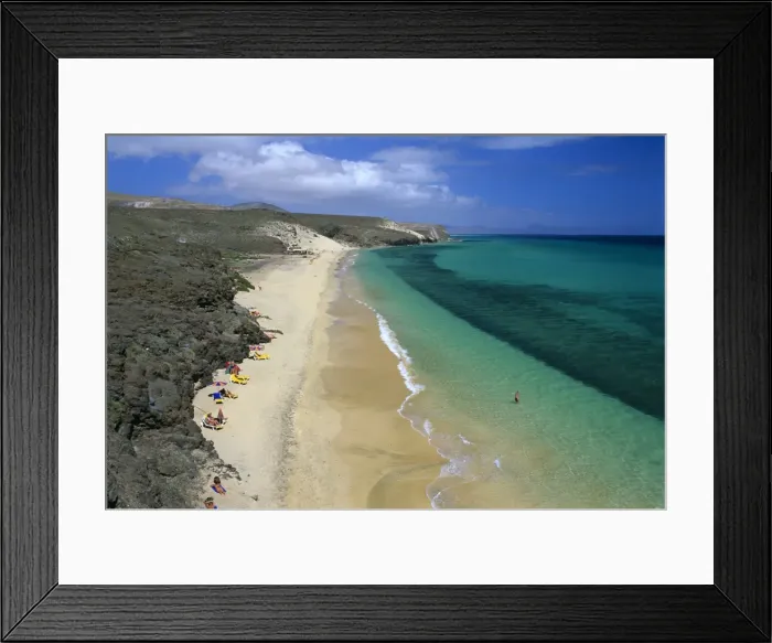 Framed Print : Mal Nombre beach, near Costa Calma, Fuerteventura, Canary Islands, Spain, Atlantic, Europe