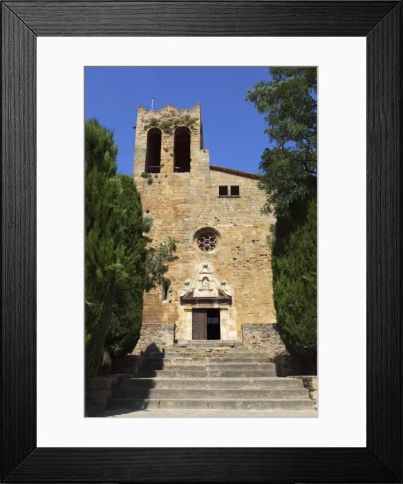 Framed Print : Sant Pere Church, Pals, Costa Brava, Catalonia, Spain, Europe Framed Print : Sant Pere Church, Pals, Costa Brava, Catalonia, Spain, Europe