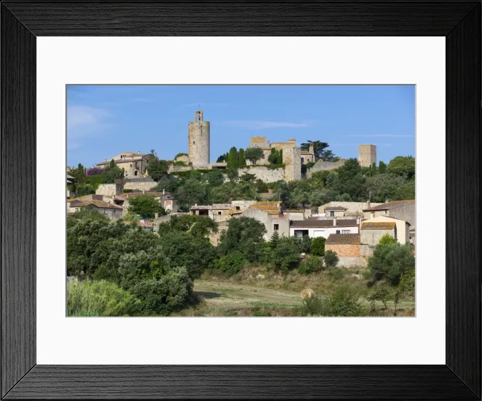 Framed Print : Hilltop village, Pals, Costa Brava, Catalonia, Spain, Europe Framed Print : Hilltop village, Pals, Costa Brava, Catalonia, Spain, Europe