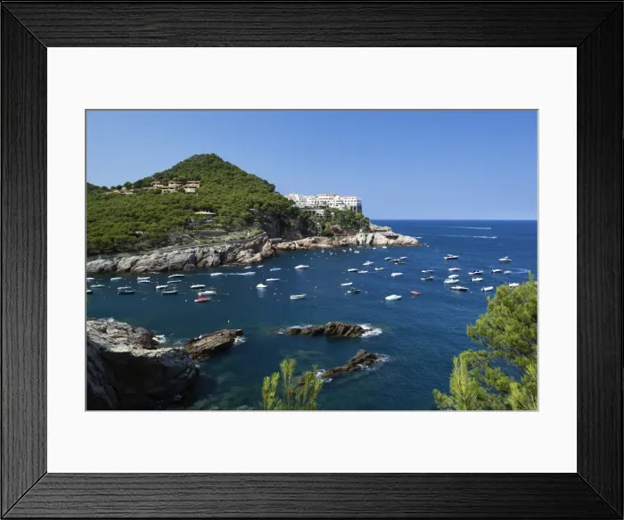 Framed Print : View over bay, Sa Tuna, near Begur, Costa Brava, Catalonia, Spain, Mediterranean, Europe Framed Print : View over bay, Sa Tuna, near Begur, Costa Brava, Catalonia, Spain, Mediterranean, Europe