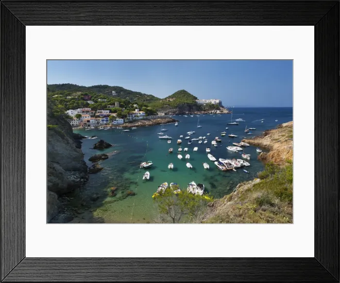 Framed Print : Sa Tuna, near Begur, Costa Brava, Catalonia, Spain, Europe