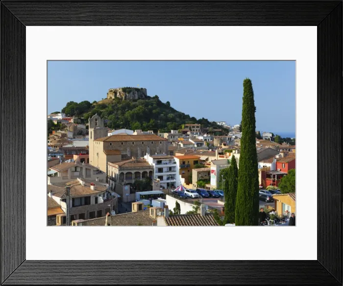 Framed Print : Ruined castle above old town, Begur, Costa Brava, Catalonia, Spain, Europe Framed Print : Ruined castle above old town, Begur, Costa Brava, Catalonia, Spain, Europe