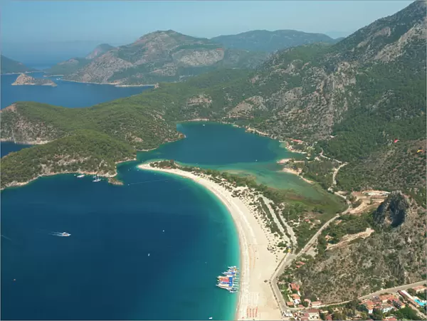 Lagoon Beach, Olu Deniz, near Fethiye, Aegean, Anatolia, Turkey, Asia Minor, Eurasia