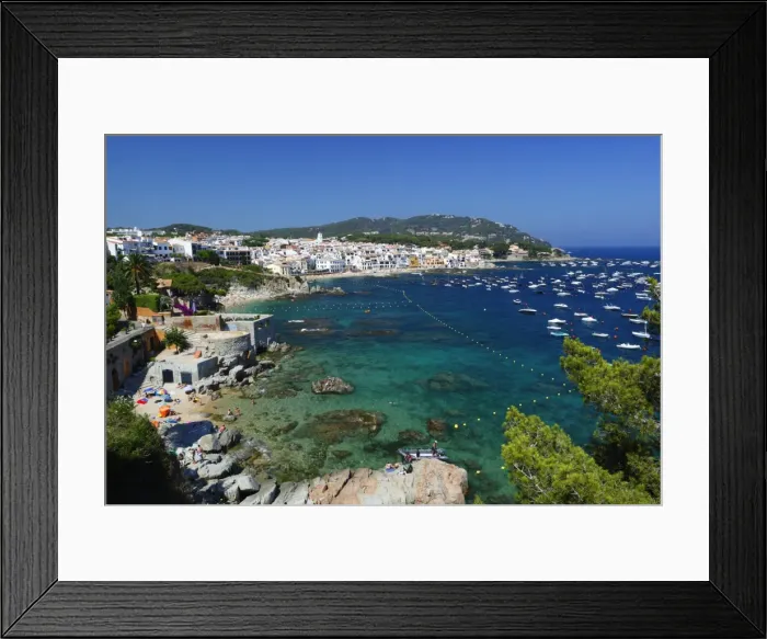 Framed Print : Calella de Palafrugell and Cap de St. Sebastia, Costa Brava, Catalonia, Spain, Mediterranean, Europe Framed Print : Calella de Palafrugell and Cap de St. Sebastia, Costa Brava, Catalonia, Spain, Mediterranean, Europe