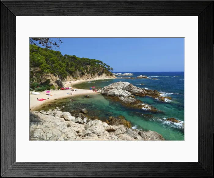 Framed Print : Cala Estreta, Cap Roig, near Calella de Palafrugell, Costa Brava, Catalonia, Spain, Mediterranean, Europe Framed Print : Cala Estreta, Cap Roig, near Calella de Palafrugell, Costa Brava, Catalonia, Spain, Mediterranean, Europe
