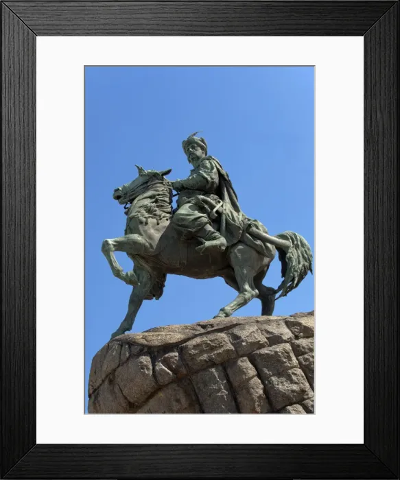 Framed Print : Bogdan Khmielnitsky statue, Sofia Square, Kiev, Ukraine, Europe Framed Print : Bogdan Khmielnitsky statue, Sofia Square, Kiev, Ukraine, Europe