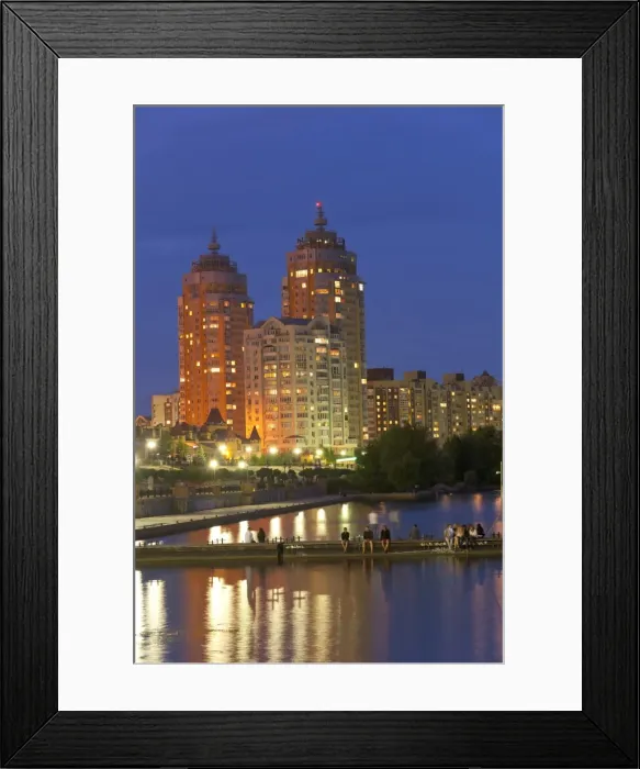 Framed Print : Obolon residential area, Kiev, Ukraine, Europe Framed Print : Obolon residential area, Kiev, Ukraine, Europe